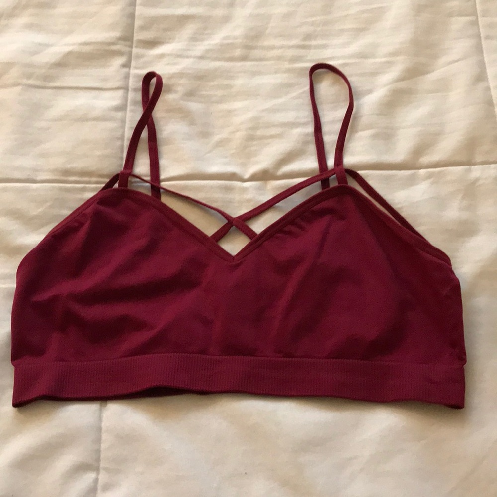 Cross cross bralette